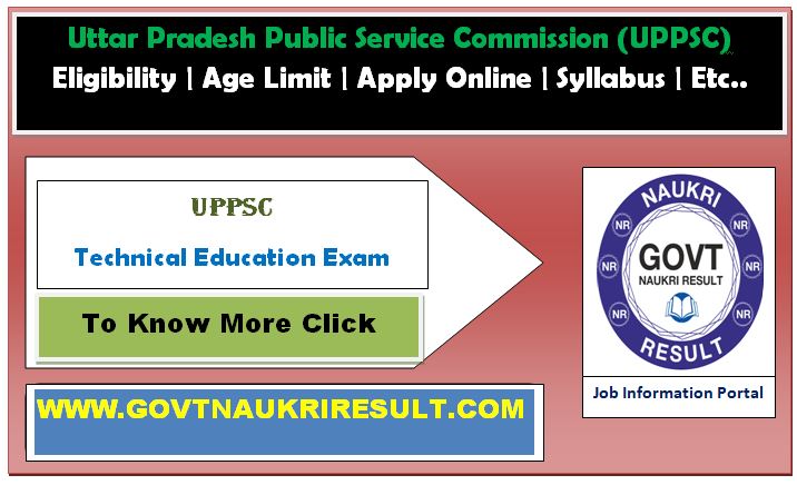  UPPSC Technical Education Service Exam Online Form 2023  