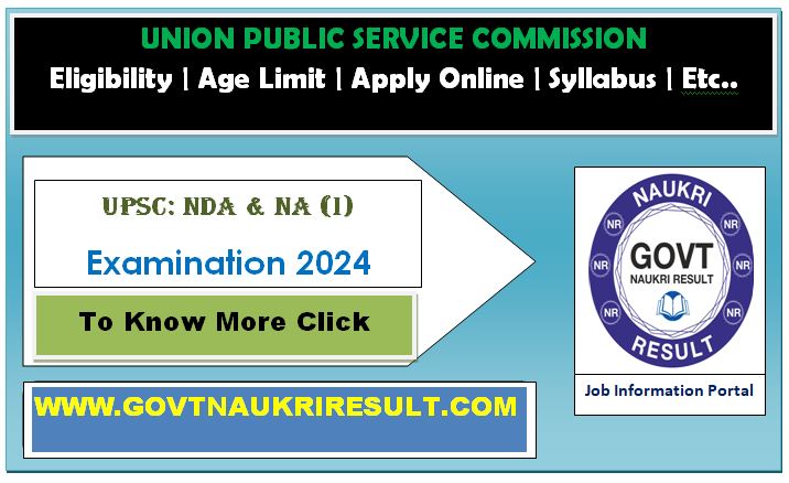  UPSC NDA First Online Form 2024 