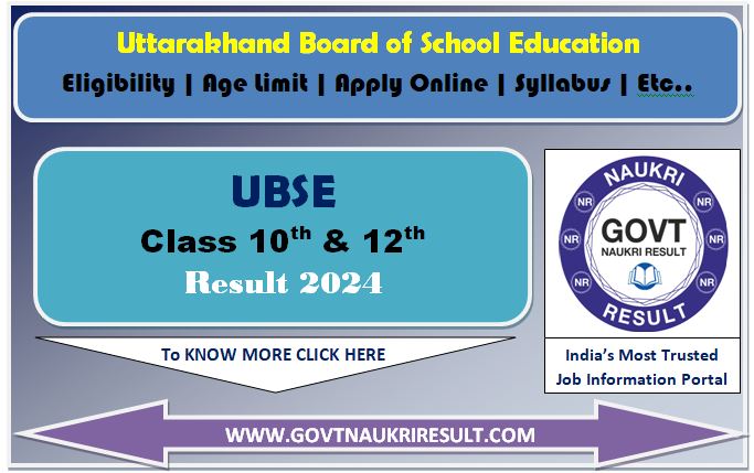  Uttarakhand Board Class 10th, 12th Result 2024  